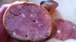 Натуральная, Копченая колбаса из индейки в коптильне Bradley Smoker