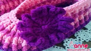 Renkli Kız Patiği Süslemesi Yapılışı (Çiçek Motifi) , Canım Anne @Canım Anne