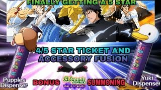 My Luck is Back!!! (13 Squad Gacha Summon Bonus) Using 4/5★ Ticket + Accessory Fusion