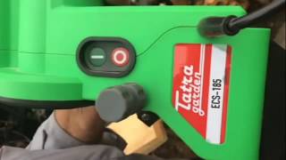 Станок для заточки цепи Tatra Garden ECS 185 в работе.