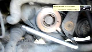 PEUGEOT 605 (2.0 turbo). Замена ручейкового ремня пежо 605 2.0 турбо бензин