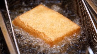 계란말이 샌드위치, 멘보산도 - 연남동 구르미산도 Breaded Rolled Omelet Sanwich - Korean Street Food