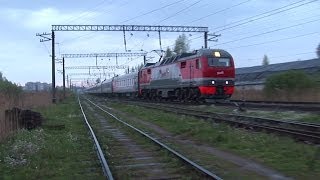 [RZD] EP2K-220 / ЭП2К-220 с поездом №42 Великий Новгород — Москва