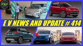 XUV 300 electric range update//E V news and update//KONA electric suv update//tesla update.