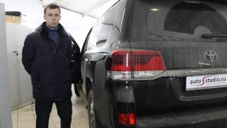 Угон Toyota Land Cruiser 200 не состоялся, показ повреждений авто