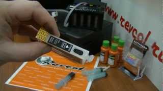 Установка картриджей "Revcol", для Epson  XP103 /203 /207 /303 /306