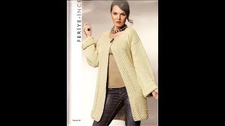 Пальто, Кардиганы Спицами для Женщин - 2019 / Coats Cardigans for Women