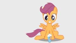Cute Scootaloo - Sweetie pie (Cuppycake Song) + Animation