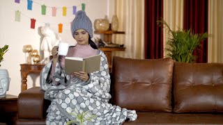 Beautiful young girl enjoying a cup of tea or coffee during th... | Indian Stock Footage | Knot9