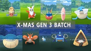 New 20 Gen 3 Pokemon Has Appeared on Christmas Holiday!