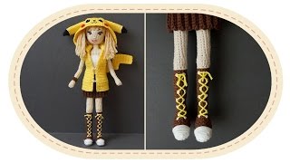 Девушка Пикачу крючком, часть 11 (Кеды). Crochet Pikachu girl, part 11 (Sneakers)