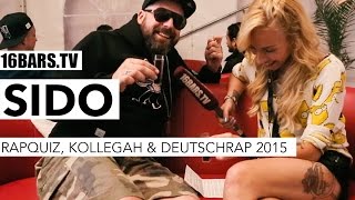 sido über das Rapquiz, Kollegah & Deutschrap 2015 (16BARS.TV)