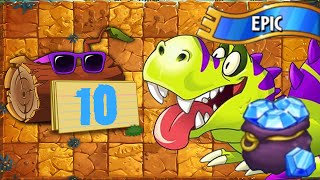 Plants vs Zombies 2 - Epic Quest: Gem Jam! - Stage 10 | No Premium [4K 60FPS]