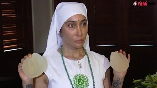 Sofia Hayat displays her silicon breast implants in front of media, watch video | Filmibeat