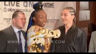 CLARESSA SHIELDS VS CHRISTINA HAMMER FULL FIGHT FACE-OFF!
