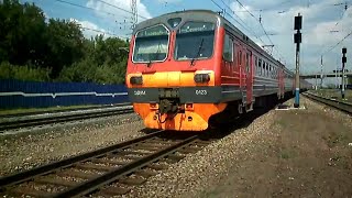 Электропоезд ЭД4М-0123 в корпоративных цветах ОАО «РЖД»
