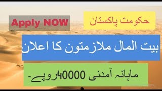 Social Welfare and Bait ul maal jobs 2019 | JOBS IN PUNJAB | JOBS IN LAHORE