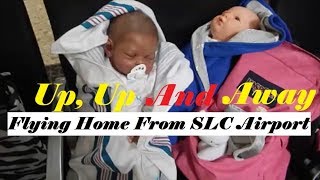 In Salt Lake City Airport With Reborn Babies PLUS Adorable Silicone Puppy !