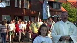 Aankomst voetbedevaart Westmalle-Scherpenheuvel.