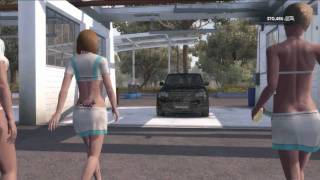 test drive unlimited 2 BIKINI GIRLS CAR WASH gameplay (Land Rover) TDU2 [HD]