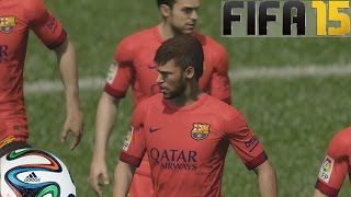 FIFA 15 Gameplay en PS4 - Barcelona Vs Chelsea - Pura  magia probando el juego