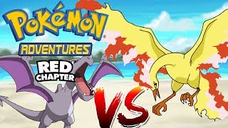 MEWTWO UJAWNIA SIĘ! MOLTRES VS AERODACTYL! - Let's Play Pokemon Adventures Red Chapter #19