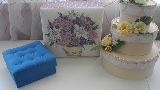 DIY: картонаж от А до Я. Коробка с каретной стяжкой