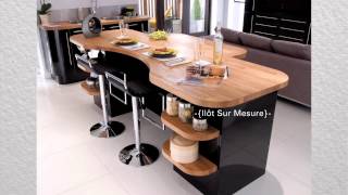 Athis - Cuisine Design Noir Brillant