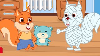 Famille d'Écureuil - Le Fantôme Fait Peur Aux Enfants Animé 2022 en Français