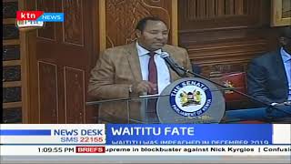 Waititu fights back, tells senate he is innocent as impeachment trail kicks off