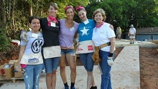 Millard Fuller's granddaughter Sophie Luedi celebrates her Sweet Sixteen by helping build a home