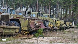 Заброшенная инженерная военная техника./Old engineering equipment.