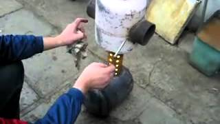 Супер экономная печка на отработке!