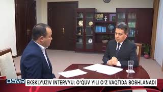 Вазир Шерзод Шерматов ўқитувчилар ойлиги оширилиши, пул йиғимлари ва мактаб формаси ҳақида