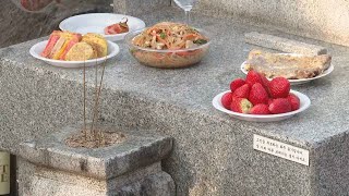 설에 성묘 온 가족들의 소망…"모두 건강하길" / 연합뉴스TV (YonhapnewsTV)