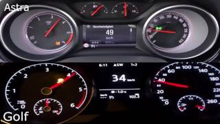 Astra 1.6 BiTurbo CDTi vs Golf 1.6 TDI