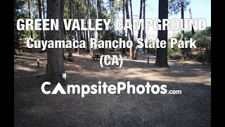 Green Valley Campground, Cuyamaca Rancho State Park, California Campsite Photos