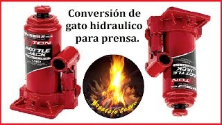 COMO INVERTIR GATO HIDRAULICO / HOW  TO UPSIDE DOWN A  HYDRAULIC JACK