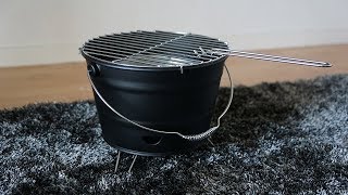 Unboxing Florabest Barbecue en Forme de Seau Noir | Lidl