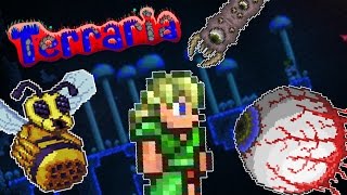 Terraria LP#1 ONLY СТРЕЛОК/ Первые боссы и dmg | Террария прохождение