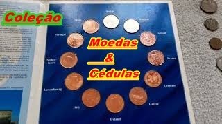Coleção de moedas e cédulas antigas, de vários Países!