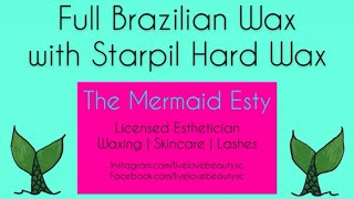 How to do Brazilian wax w/ hard wax | The Mermaid Esty