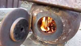 Реактивная печь ракета из пропанового баллона rocket stove
