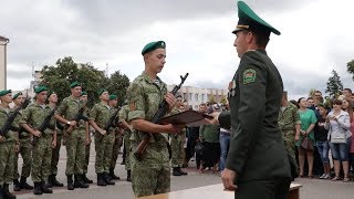 Присягу приняли новобранцы Пинского погранотряда