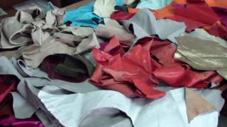 АЕ228 - Обрезки кожи МРС - Sheep leather scraps