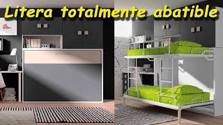 Literas abatibles para dormitorios juveniles