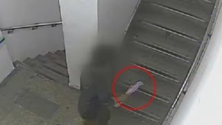 대낮에 흉기 들고 고교 침입, 여학생 납치 CCTV영상