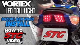Vortex LED Tail Light Install on Suzuki GSX-R600 Project Bike from SportbikeTrackGear.com