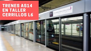 Metro de Santiago | Trenes CAF AS-14 en Talleres Cerrillos (L6)