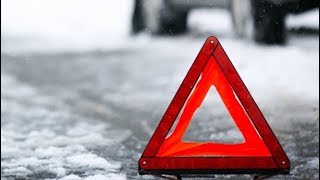 Много ДТП на Набережной магистрали в Запорожье из-за гололёда!